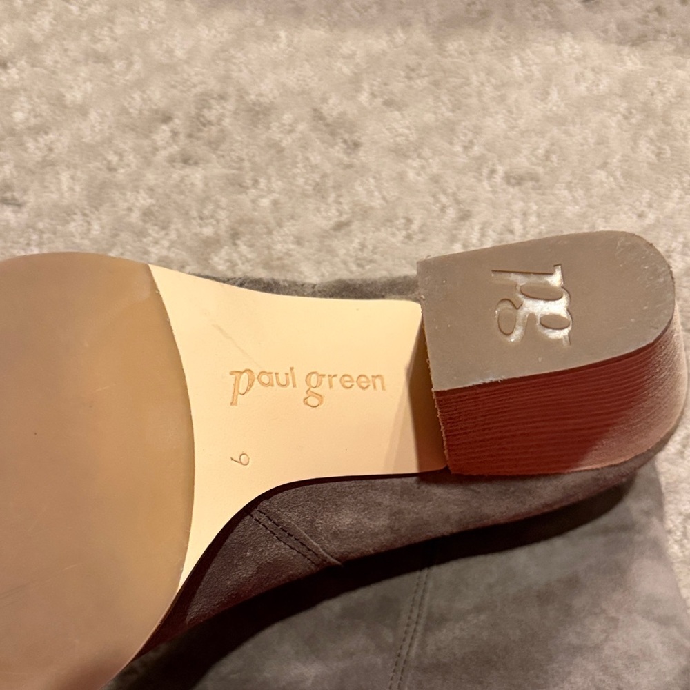 Paul Green Taupe Suede Ankle Boots - Picture 2 of 5